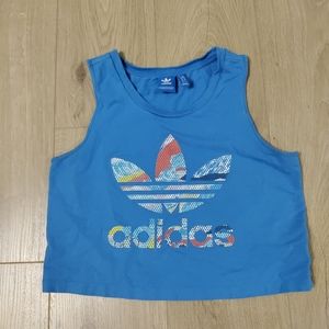 Adidas Originals Small Blue Crop Tanktop